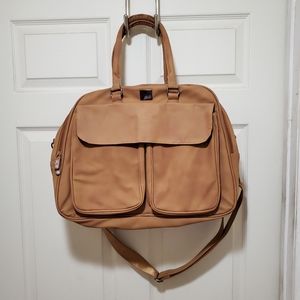 Gladly Family Pod Diaper Bag Changing Station & Travel Pod, Tan